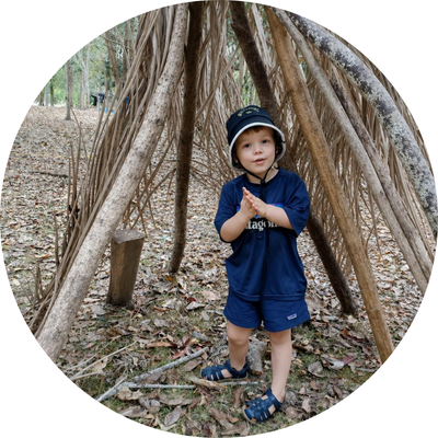 kids nature play bush kindy 3-6 term program Cooee Kids
